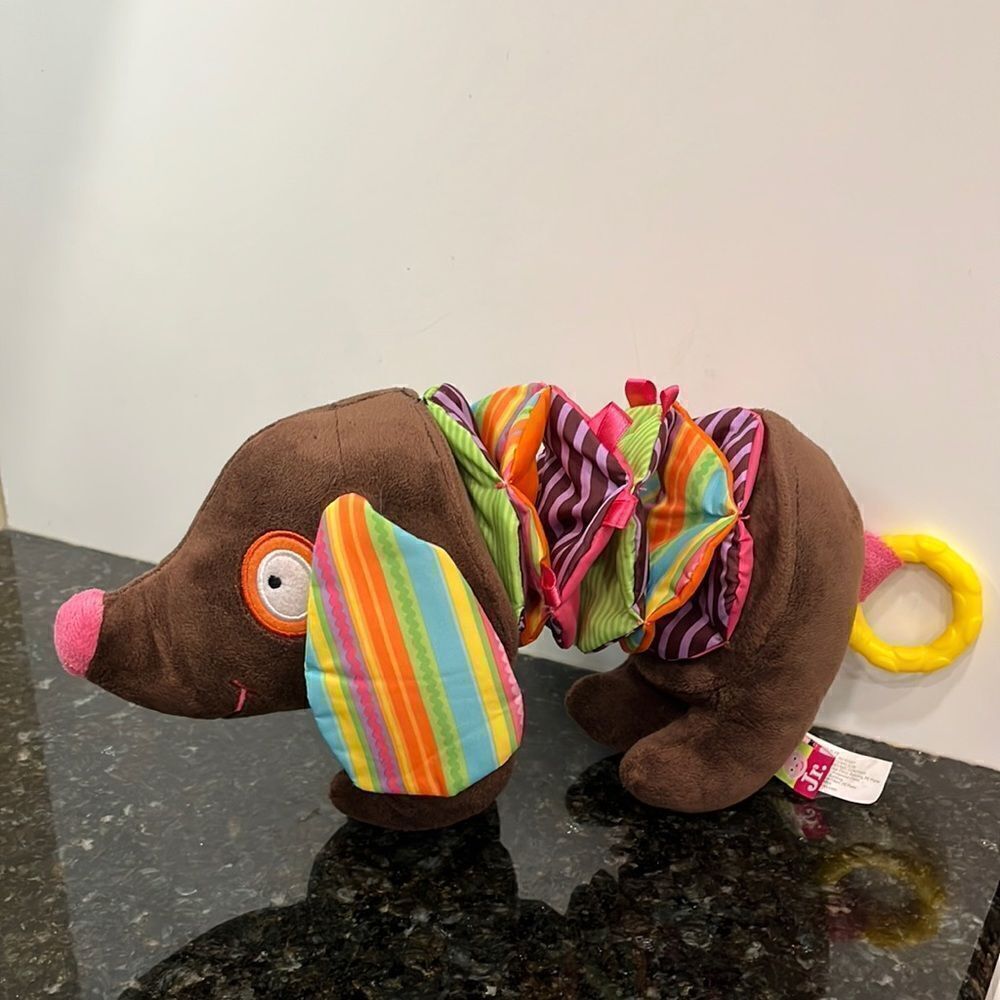 Puppy Crinkle Baby Exploration Toy. Ali X Jr. Size 16”
